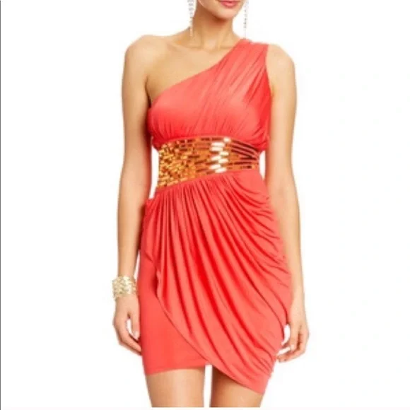 2b Bebe Dresses | Vintage Bebe Goddess Dress Rare - Coral + Gold Sequin, Small, 2b Bebe | Color: Gold/Pink | Size: S | Nova_Love87's Closet 2b Bebe Dresses | Vintage Bebe Goddess Dress Rare - Coral + Gold Sequin, Small, 2b Bebe | Color: Gold/Pink | Size: S | Nova_Love87's Closet